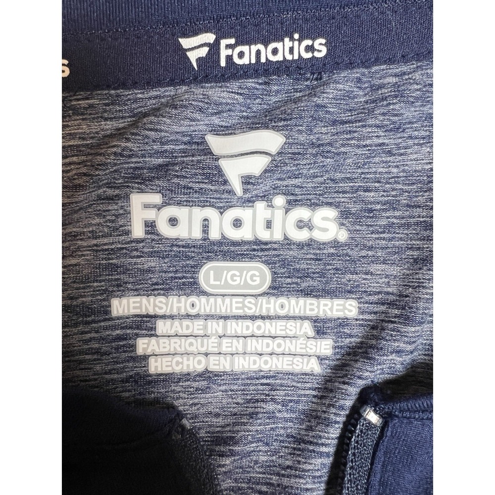 Fanatics Patriots 1/4 Zip Pullover Men's L NFL Team Apparel Blue STEALTH NWT - Picture 4 of 12